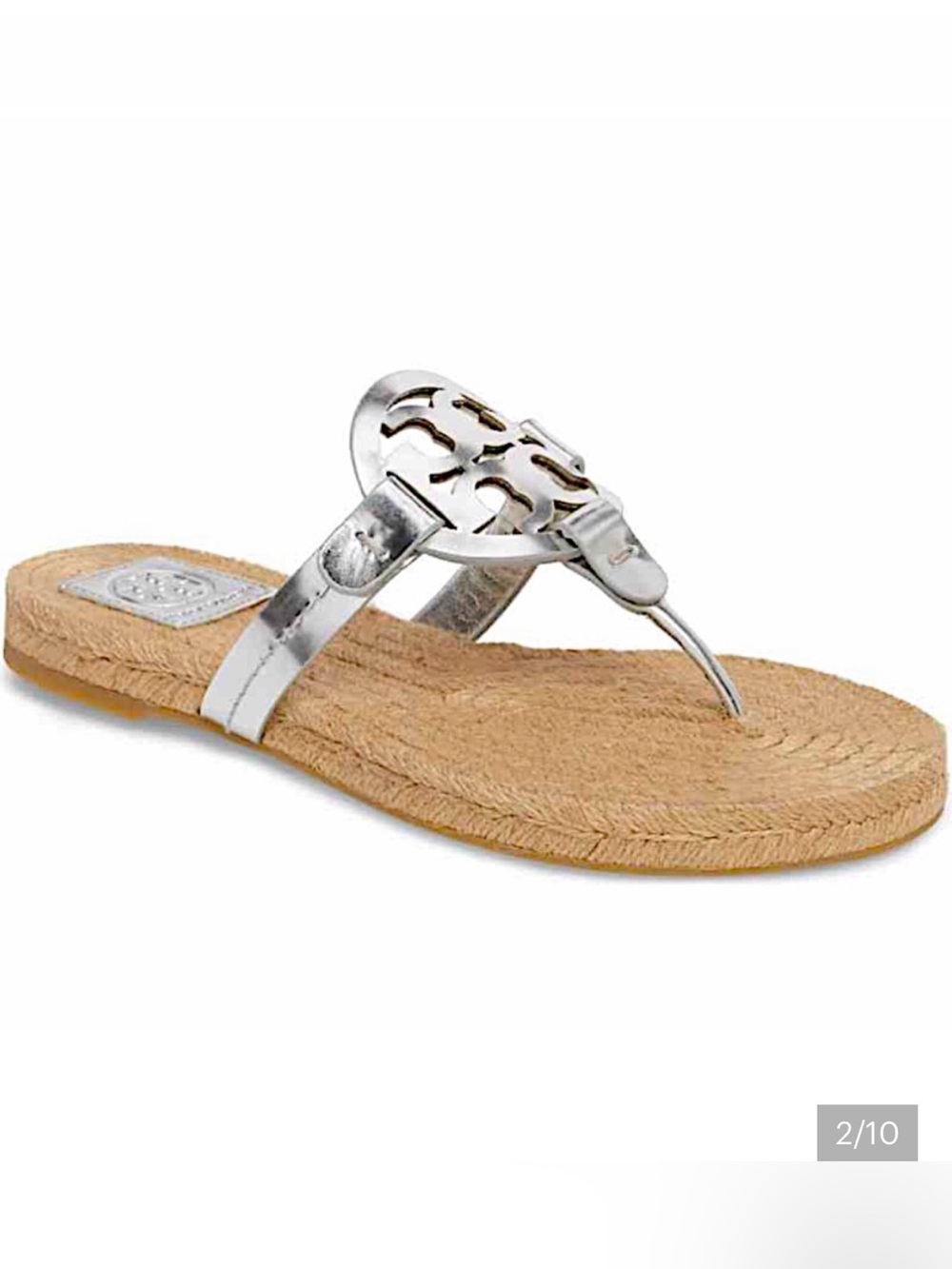Tory Burch Miller Espadrille Sandal with dust bag
